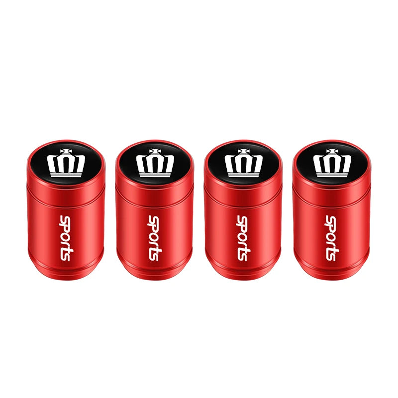 4Pcs Car Tire Valve Caps Metal Dust Proof Caps | Universal Fit for Most Vehicles alternate view