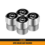 4Pcs Metal Car Wheel Tire Valve Caps | Dustproof Cover for Opel Models alternate view