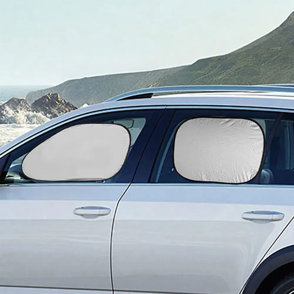 6 Pieces/Set Car Sunshade Windshield Covers | Anti Snow Ice UV Protection Reflective lifestyle view