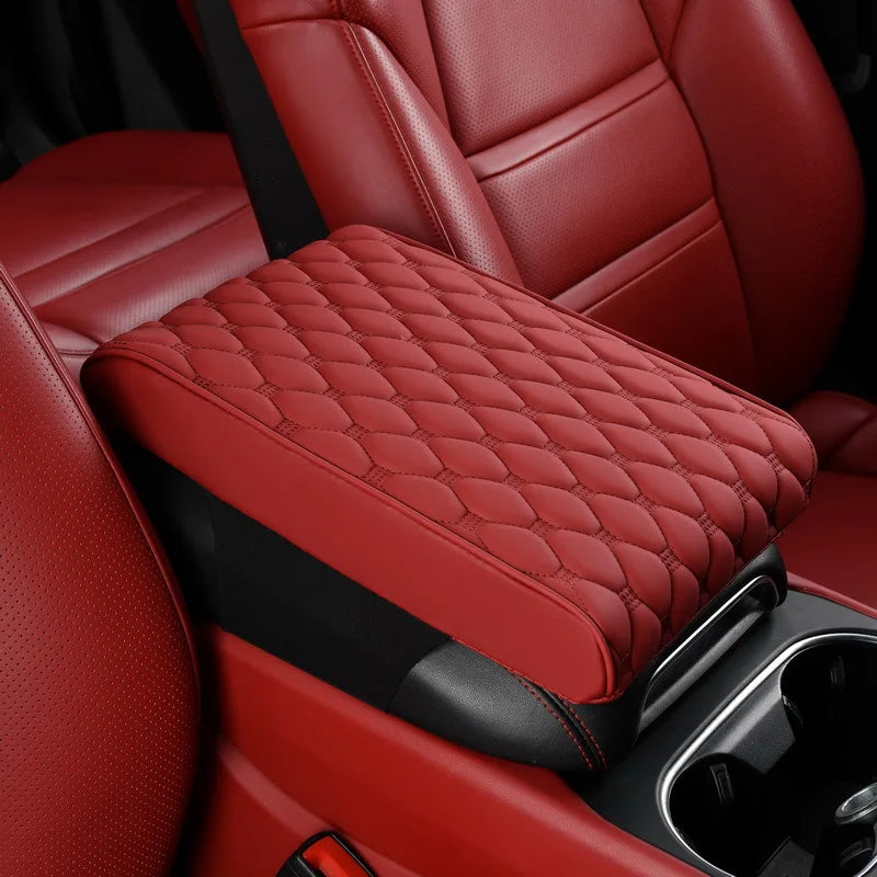 Car Armrest Pad Organizer Bag Thicken Memory Foam Anti Scratch Pads Center Console Car Elbow Rest Storage Pocket Goods