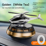 Solar Powered Air Freshener | Airplane Helicopter Rotatable Car Dashboard Decoration detail view
