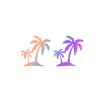 palm tree Decal Waterproof Sticker Car Rearview Mirror Windshield Side Window Sun Visor Ocean Beach Vinyl universal Fit Auto