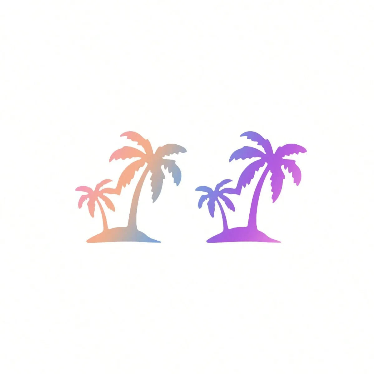 palm tree Decal Waterproof Sticker Car Rearview Mirror Windshield Side Window Sun Visor Ocean Beach Vinyl universal Fit Auto