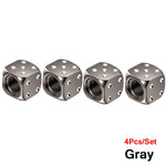 AUTCOAT Aluminum Tire Valve Caps | Dice Wheel Stem Dust Cover for Car Truck Motorcycle B detail view