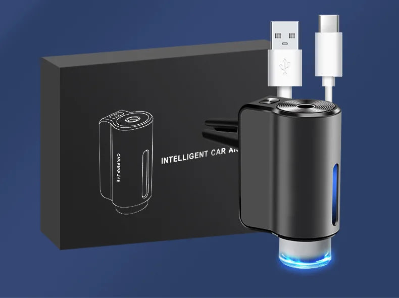 Electric Car Air Freshener | USB Aroma Diffuser for Auto Vent additional angle