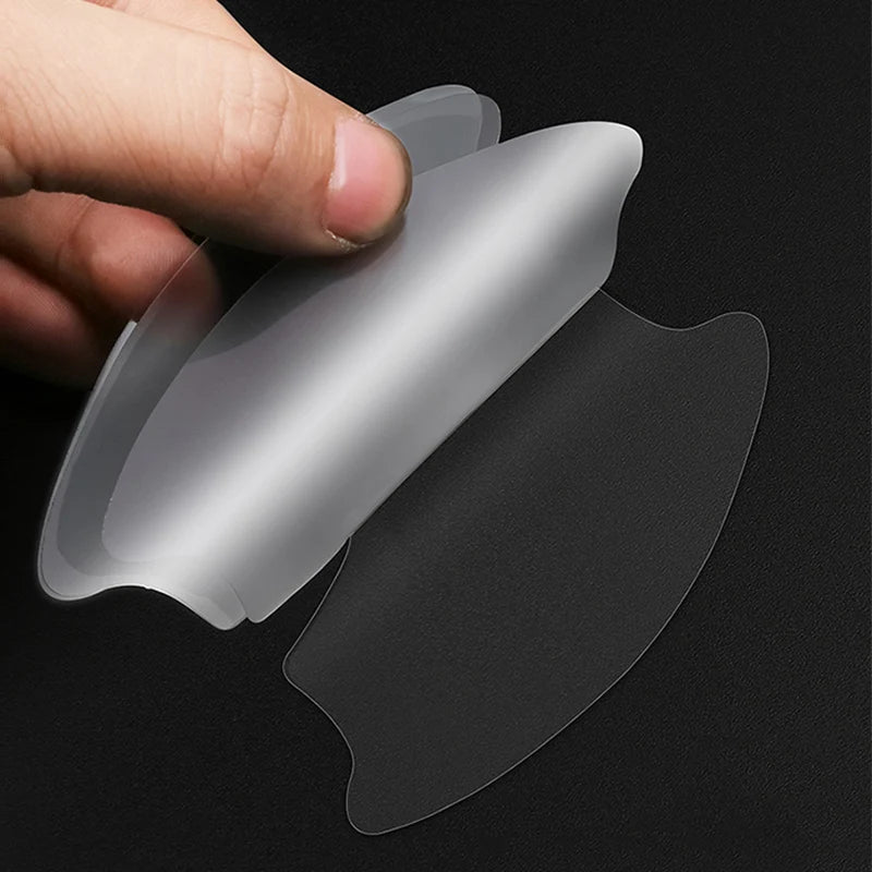 Car Door Handle Bowl Scratch Protective Sticker | TPU Film for VW GTI Polo Golf Passat close-up view