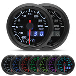 New 52mm 7 Color LED Car Gauge Set | Universal 12V Gauge alternate view