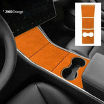 For Tesla Model 3 2017-2020 Car Central Console Gear Shifter Panel Modifed Decorative Cover Pad Sheath Shell Sticker