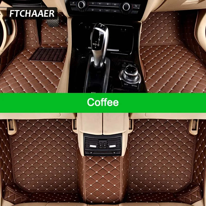 FTCHAAER Custom Car Floor Mats For Porsche Cayenne Auto Carpets Foot Coche Accessorie