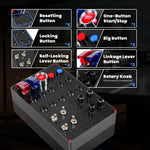 Sim Racing Central Control Box | Universal PC Game Controller with Mounting Fixture close-up view