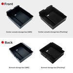 TESY for Tesla Model YL Y Juniper Launch Model 3 Highland Console Armrest Storage Box Organizer Flocking ABS with Silicone Pad