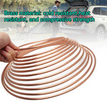 25ft Car Roll Tube Coil of 3/16" OD Copper Nickel Brake Pipe Hose Line | Anti-Rust Tubing