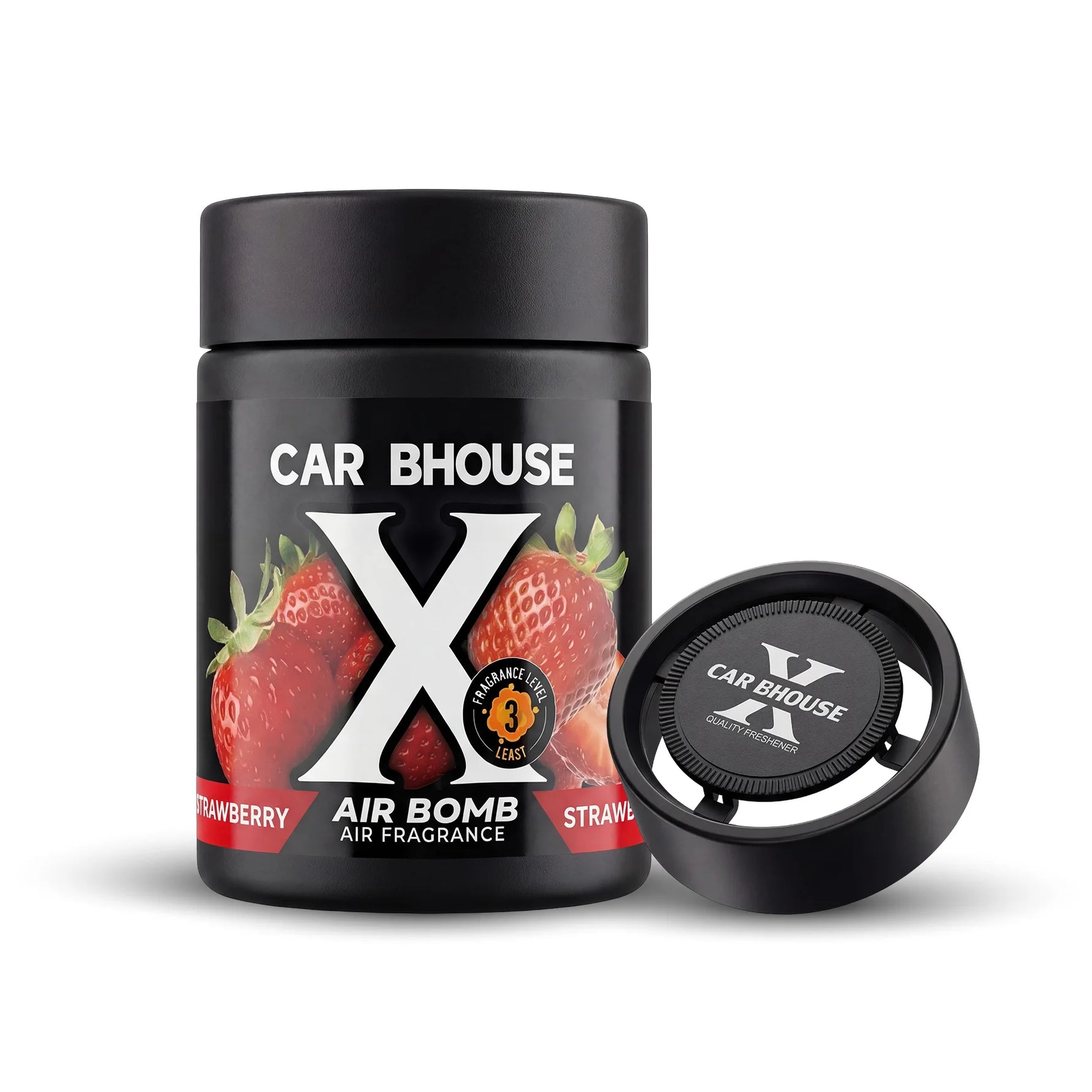 Portable Car Air Freshener | Solid Fiber Cotton Diffuser with Tropical Fruit Scent detail view