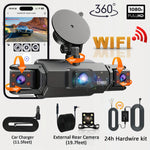 Dashcam for Cars 4 Channel Black Box WiFi Driving Camera FHD 1080P Night Vision Loop Rec detail view