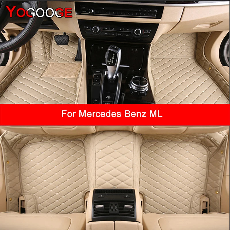 YOGOOGE Custom Car Floor Mats For Mercedes Benz ML W164 W166 Auto Carpets Foot Coche Accessorie