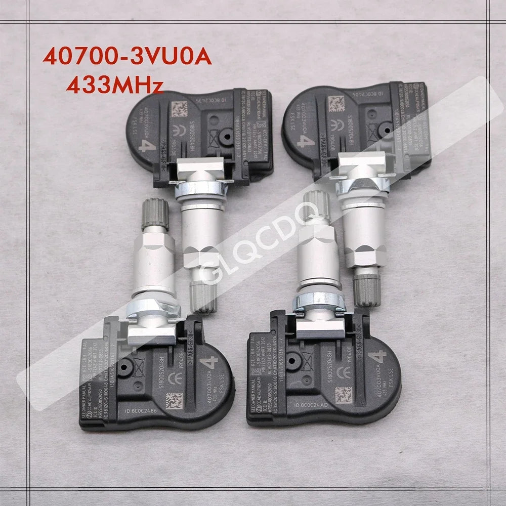 Nissan Qashqai TPMS Sensor 433MHz | 40700-3VU0A 40700-3VU0B 40700-5663R