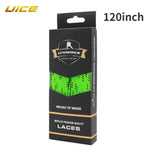 UICE Ice Hockey Skate Laces 9 Colors Hockey Skate Shoe Lacer Dual Layer Braid 84-120in close-up view