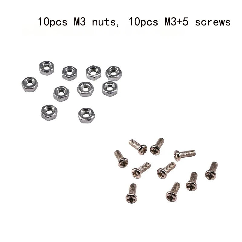 Black Multi Dof Robot Parts Accessory M3/M4 Screw U Beam Servo Bracket For Robot Kit Standard Part Steering Bearing Bracket Kit