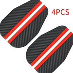 4/2PCS Car Rearview Mirror Rain Eyebrow Carbon Fiber Rain Shield Sun Shade Clear Visi alternate view