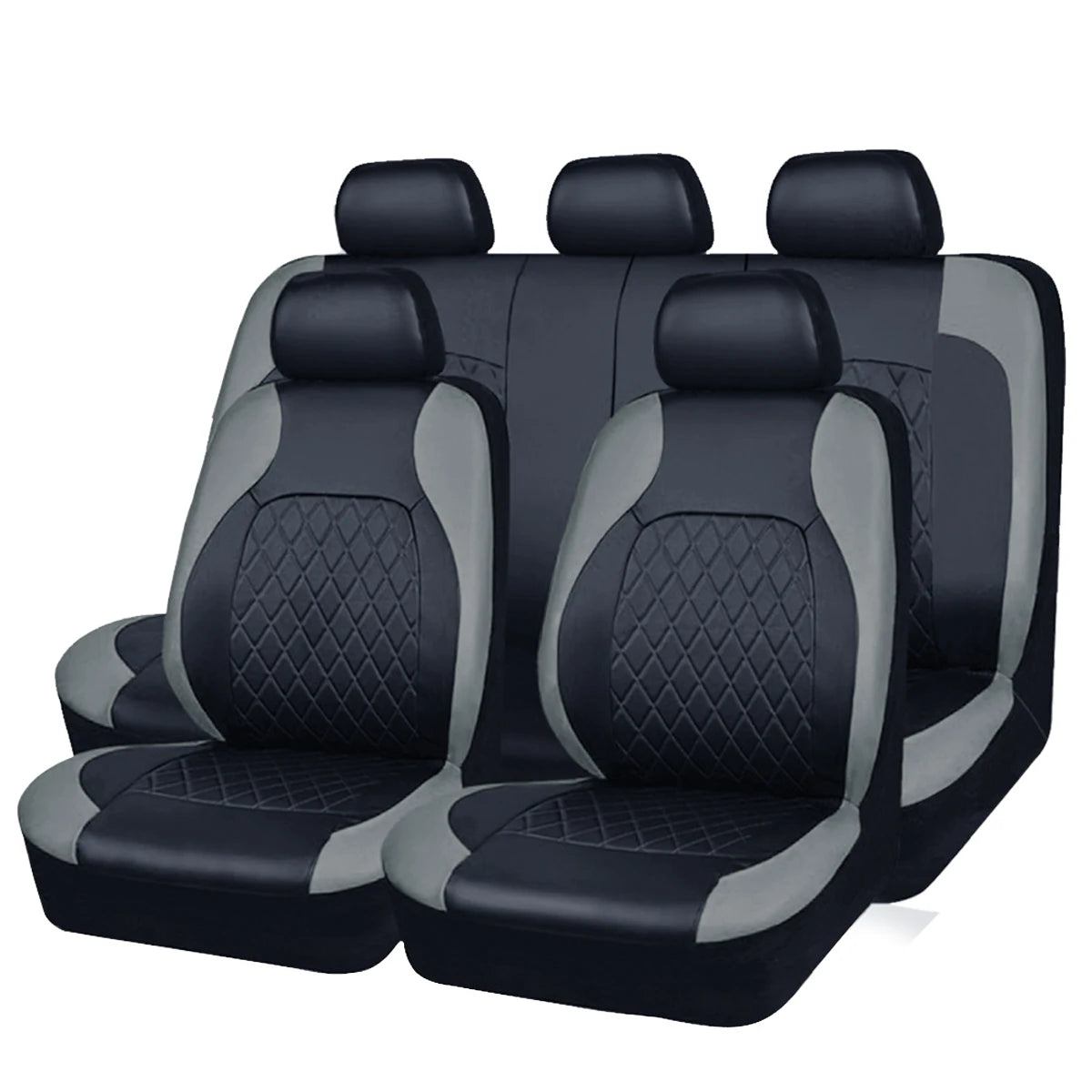 All Season Quited PU Leather Car Seat Cover Full Surrounded Seat Protector Waterproof Un detail view