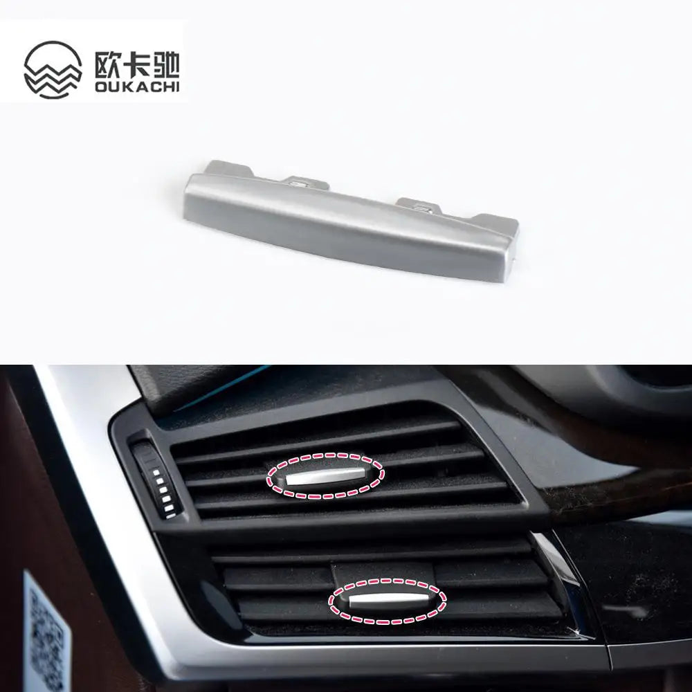 AC Vent Tab Air Conditioning Outlet Clip Chrome Plated Fit for BMW X5 X6 F15 F16 2014 2015 2016 2017 2018 Accessories