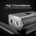 X-TIGER Bike Light Set Front Light with Taillight USB Rechargeable Easy Install 6 Modes detail view