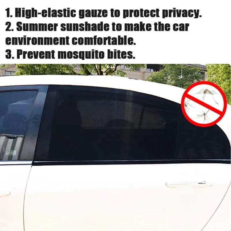 Car Rear Window Sun Shade | UV Protection Side Window Sunshade Visor for Cars and SUVs close-up view