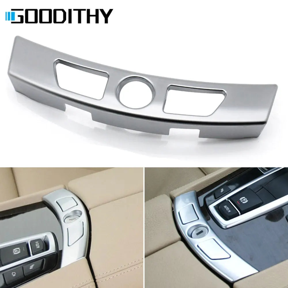 Chrome Center Console Armrest Lock Switch Glove Box Trim For BMW 7 Series F01 F02 F04 730 735 740 745 750 2009 2010 2011 2012