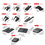 Middle Rear Seat Rail Track Cover Cap For Toyota Highlander 05-21 Car Seat Slide Rail lifestyle view