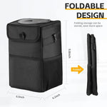 3-in-1 Car Trash Can with Lid & Waterproof Storage Bag alternate view