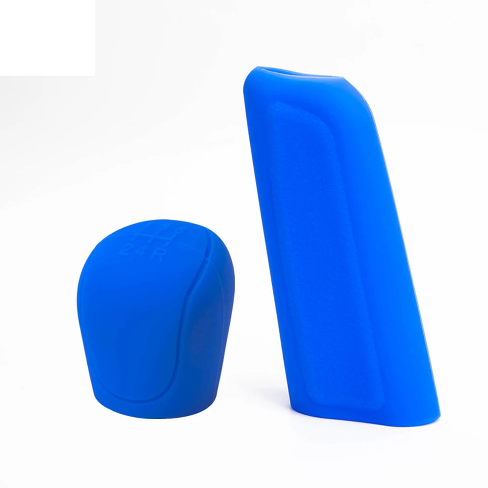 Silicone Gear Shift Knob Cover Handbrake Non Slip Grip Handle Case Automobiles Gear S alternate view