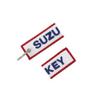 SUZUKEY Logo Keychain Double Sided Embroidery Alloy detail view