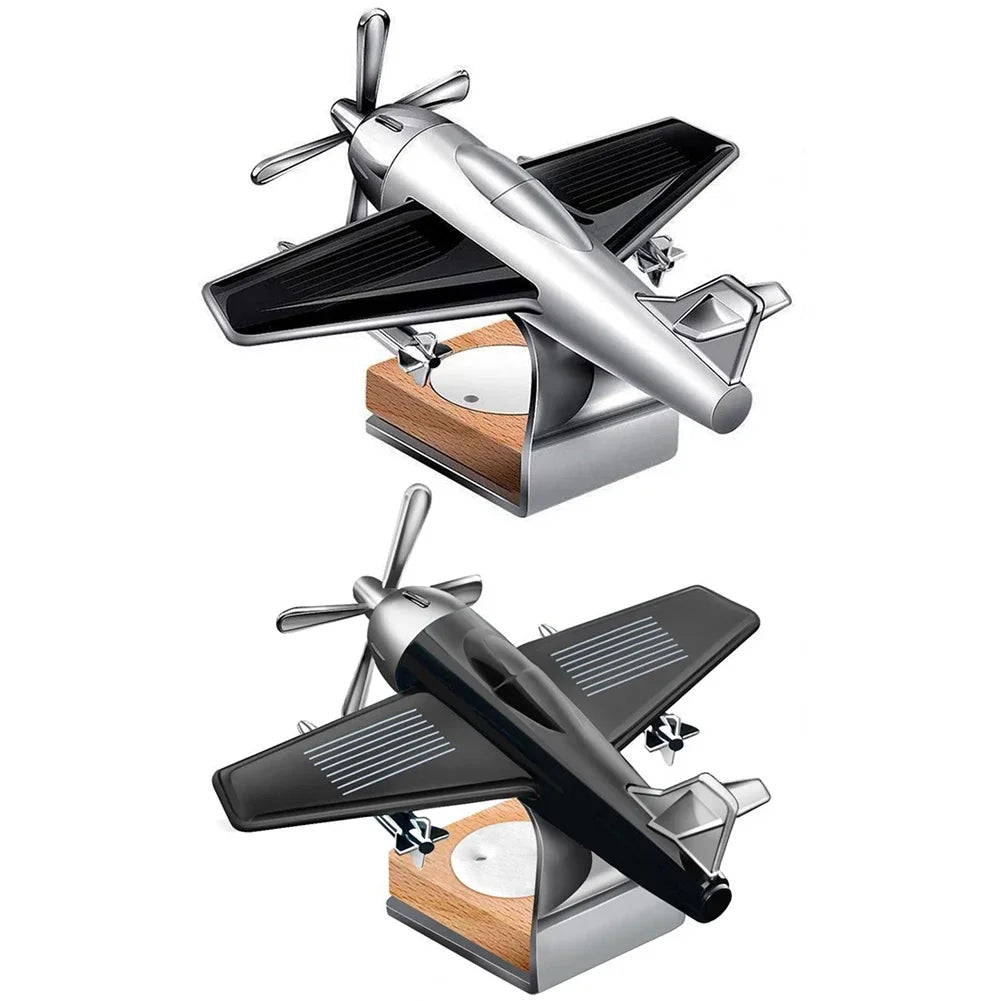 Solar Aircraft Car Air Freshener | Mini Car Perfume Decoration additional angle