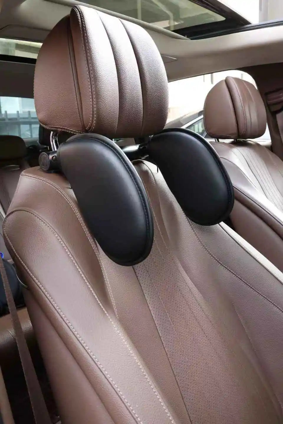 180° Adjustable Car Headrest Pillow – Thickened Memory Foam Neck Support with ABS Fra lifestyle view