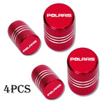 4pcs Waterproof Car Tire Valve Caps | Universal Tire Stem Covers for Polaris Vehicles close-up view