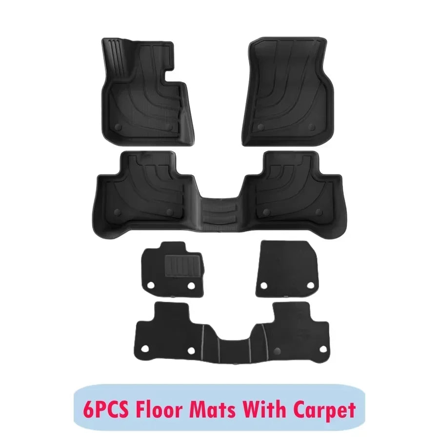 BMW X3 / X4 / iX3 Floor Mats (2018–2024) | All-Weather TPE with Trunk Liner alternate view