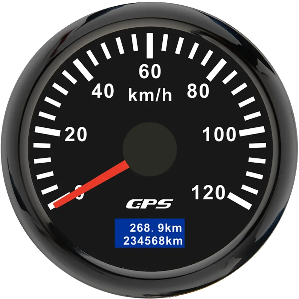 30/60/80/120/200 Km/h GPS Speedometer 52MM Car Truck Speed Gauge Meter With GPS Antenna detail view