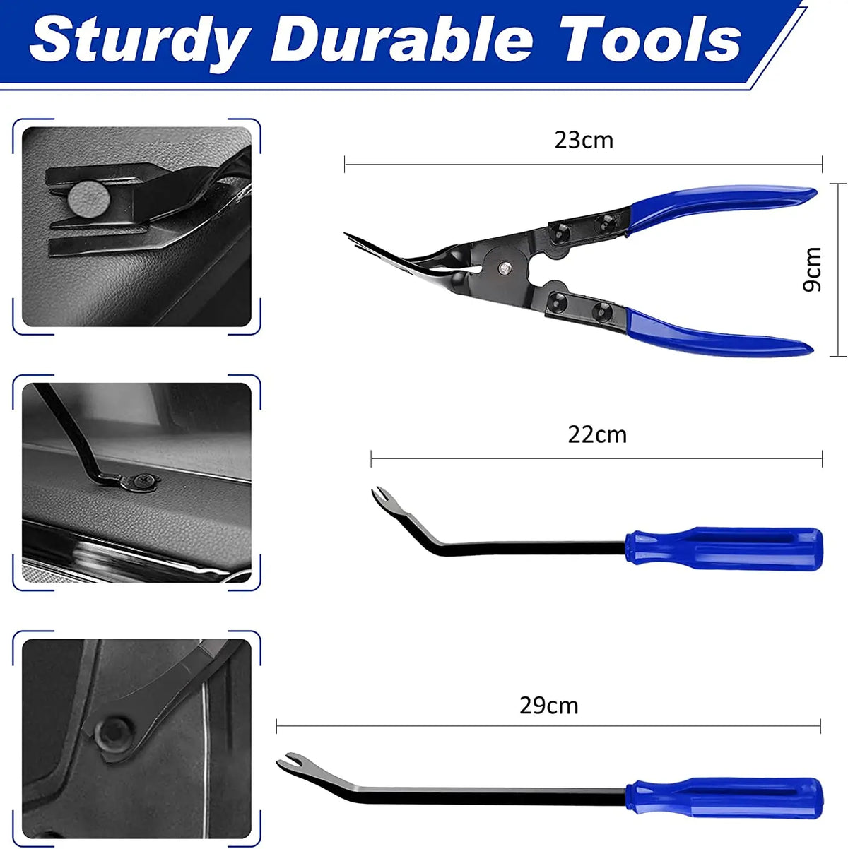 Car Plastic Trim Removal Tool Auto Trim Removal Set Auto Interior Disassembly Kit Car Cl detail view