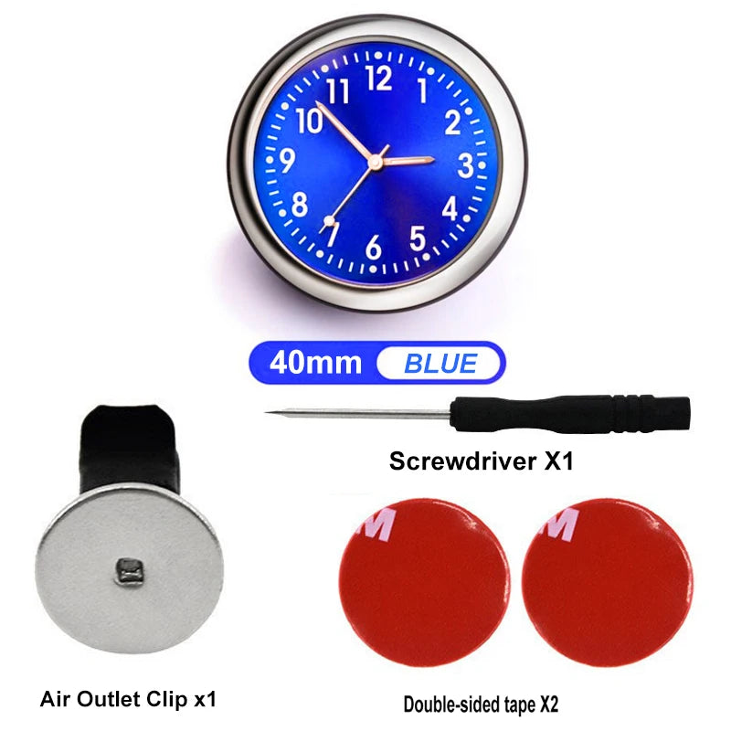 Mini Watch Car Quartz Universal Car Clock Stick-On Electronic Watch Dashboard Noctilucent Decoration For SUV Cars Accessary