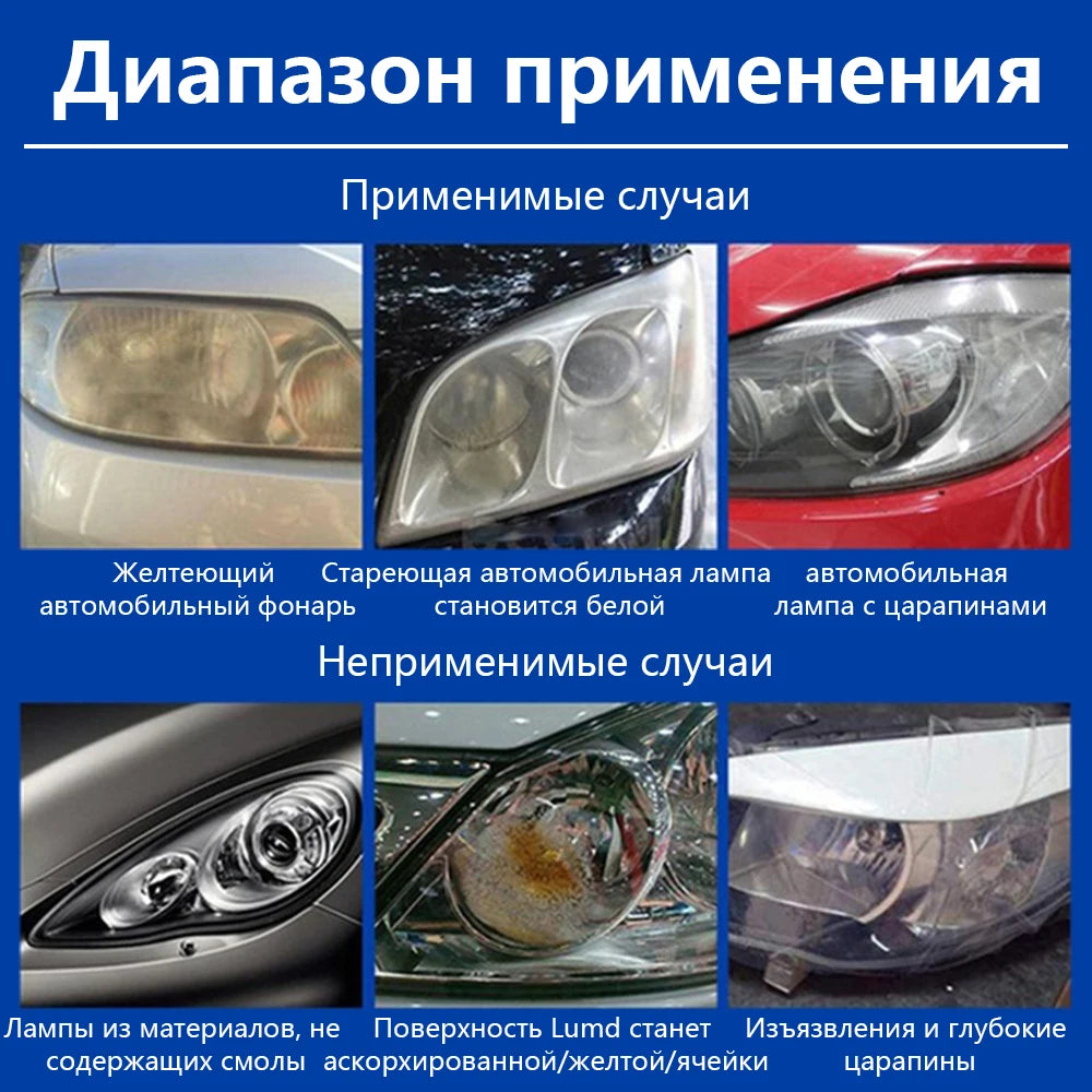 Car Headlight Restoration Kit Car Accessories Headlight Repair Polish Kit Headlamp An lifestyle view