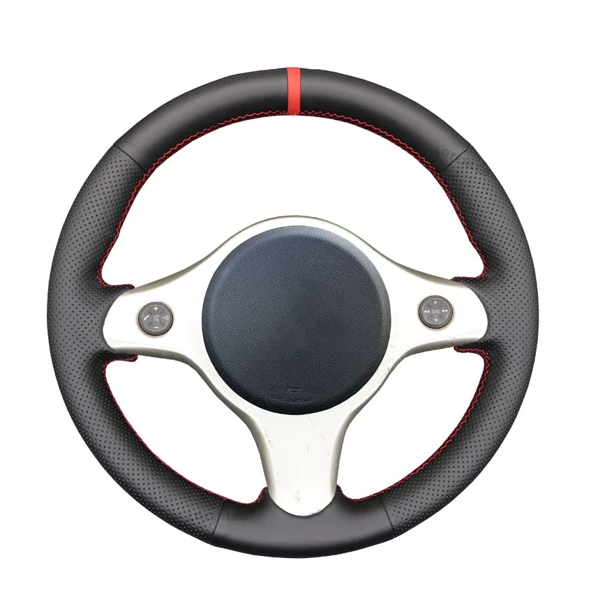 Black Faux Leather Car Steering Wheel Cover for Alfa Romeo 159 2005-2012 Brera Spider Sportwagon 200
