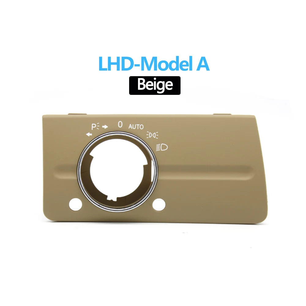 LHD RHD Front Dashboard Headlight Lamp Switch Cover Trim Replacement For Mercedes Benz W211 E Class 320 350 550 2003-2008