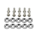 10 PCS M6 Car Modified Fasteners Fender Washer Bumper Engine Concave Screws Fender Wa alternate view