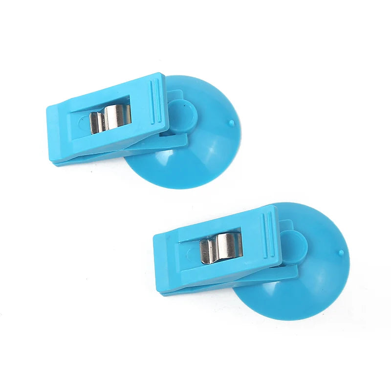 1 Pair Car Interior Window Clip Mount Black Suction Cap Clip Plastic Sucker Removable Ho detail view