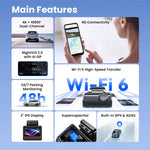 DDPAI 4K Dash Cam Z50 Pro 5GHz Wi-Fi GPS ADAS Night Vision 4G Connectivity Car DVR 24H Parking Support Front and Rear Cam