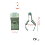 10 Pcs Universal Auto Front Console Dash Dashboard Retainer Rivet Fastener U Type C additional angle