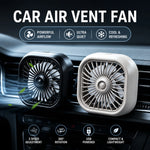Summer New Mini USB Car Fan, 3 Speed Adjustable, Air Vent Mount with Colorful Light, alternate view