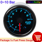 7 Color 2" 52mm Tachometer RPM Meter LED Car Auto Gauge | Universal for Gasoline Motor detail view