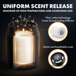 Portable Car Air Freshener | Solid Fiber Cotton Diffuser with Tropical Fruit Scent additional angle