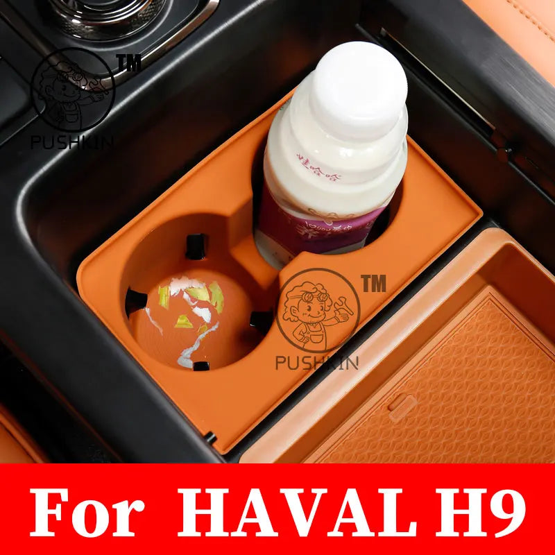 Car Water Cup Holder Silicone Pad for Haval H9 2025 | Interior Accessories